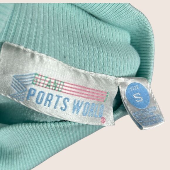 ❄️ VINTAGE GITANO UGLY CHRISTMAS SNOWFLAKE SWEATSHIRT MINT GREEN SMALL - Picture 6 of 6